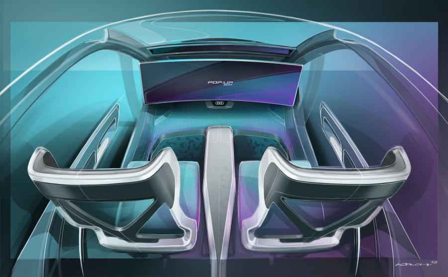 Эскиз Audi-Airbus Pop.Up Next 2018 года  (фото 8 из 9)